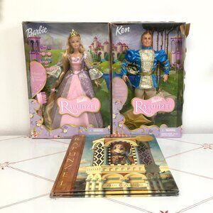 Mattel Barbie Rapunzel Doll Set - Pink, Blue, Gold
